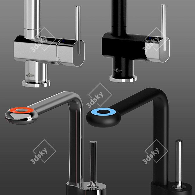 Webert Kitchen Faucets Set 3D model image 5