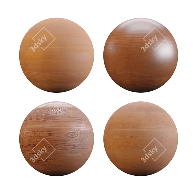 Premium Teak Wood Varnish 3D model image 2