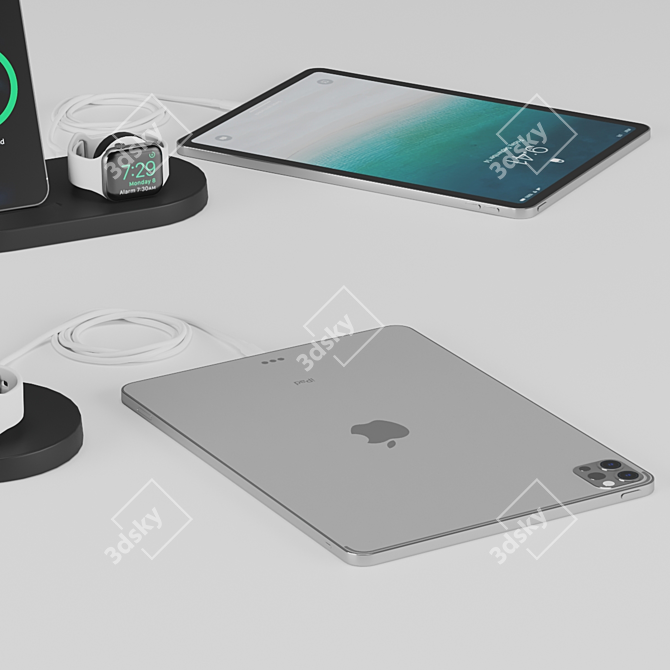 BOOST↑UP™ 3-in-1 Wireless Charging Dock 3D model image 3