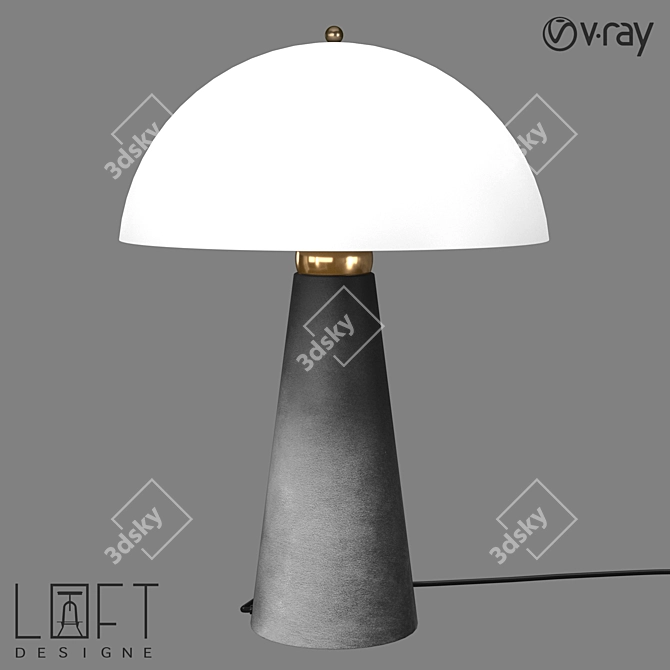 LoftDesigne 10427: Elegant Metal Table Lamp 3D model image 1