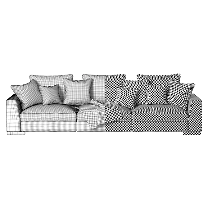 Elegant Armand Sofa - Timeless Comfort 3D model image 4