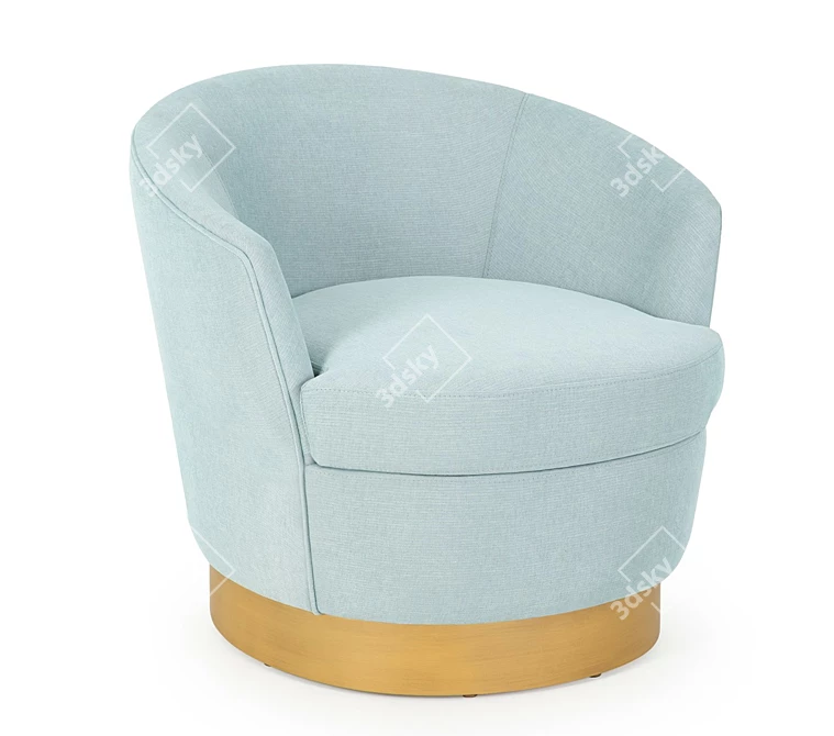 Comfy Lounge Chair 3D model image 6