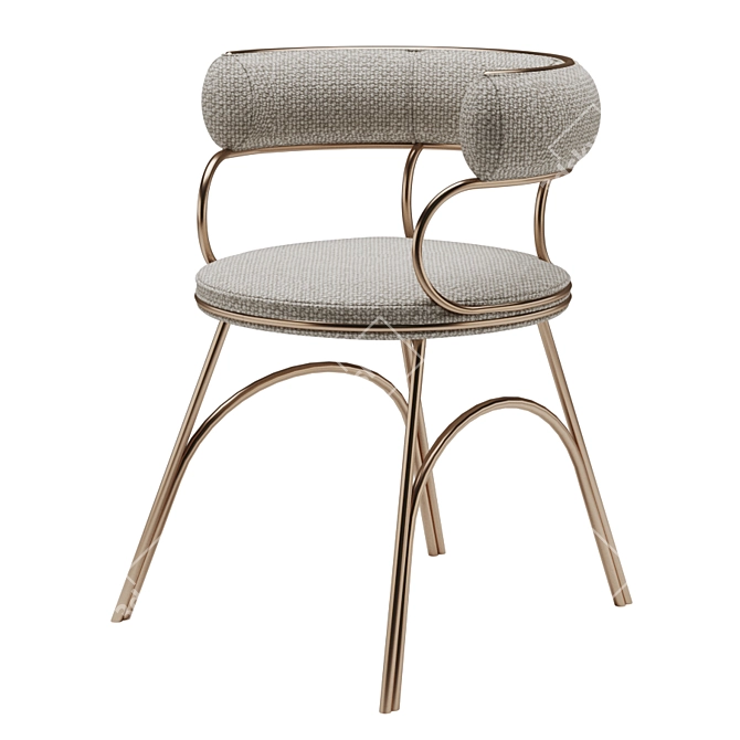 Elegant Austin Dining Chair 3D model image 1