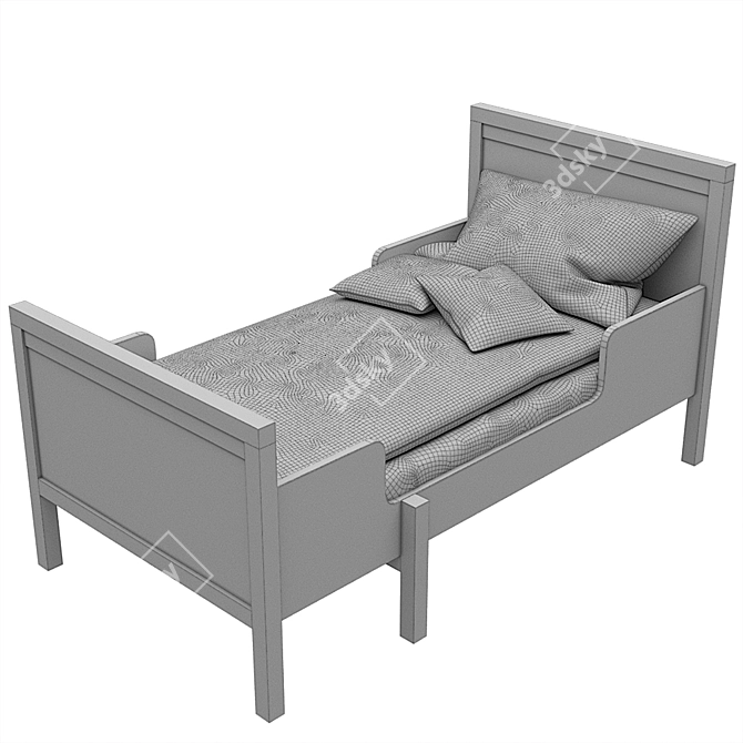 Sundvik Children's Bed: Stylish and Functional 3D model image 5