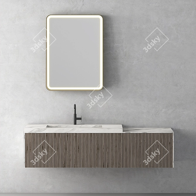 Sleek Vanity Combo | No. 107 3D model image 1