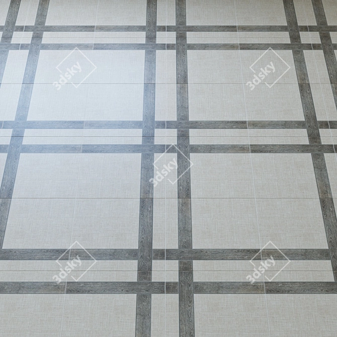 Brown Country Carpets: Intercerama Floor Tiles 3D model image 2