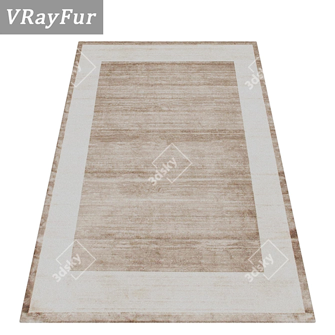 Luxury Carpet Set: High-Quality Textures. 3D model image 2