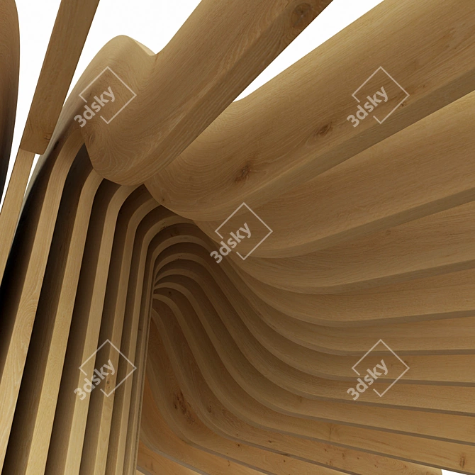 Parametric Ring Column Decor 3D model image 3