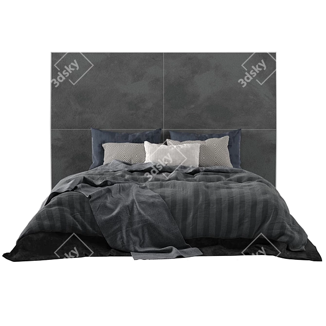 Adairs Bed: Stylish and Modern 3D model image 2