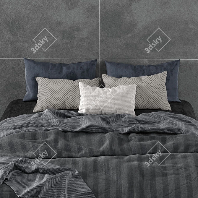 Adairs Bed: Stylish and Modern 3D model image 4