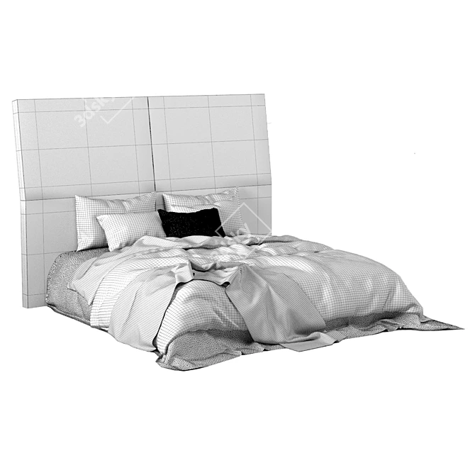 Adairs Bed: Stylish and Modern 3D model image 5