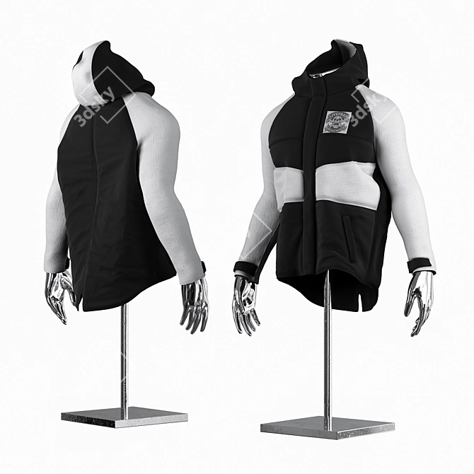 Metal Mannequin Jacket 3D model image 1