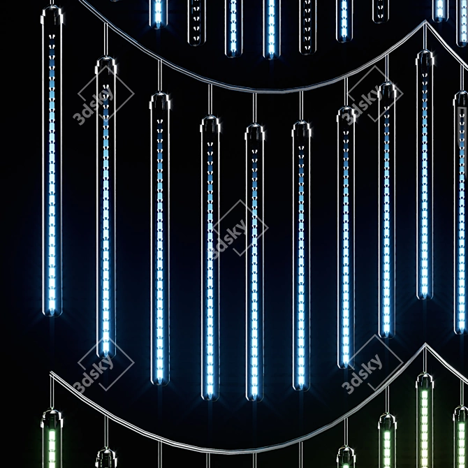 Frosty Icicle Garland 3D model image 8