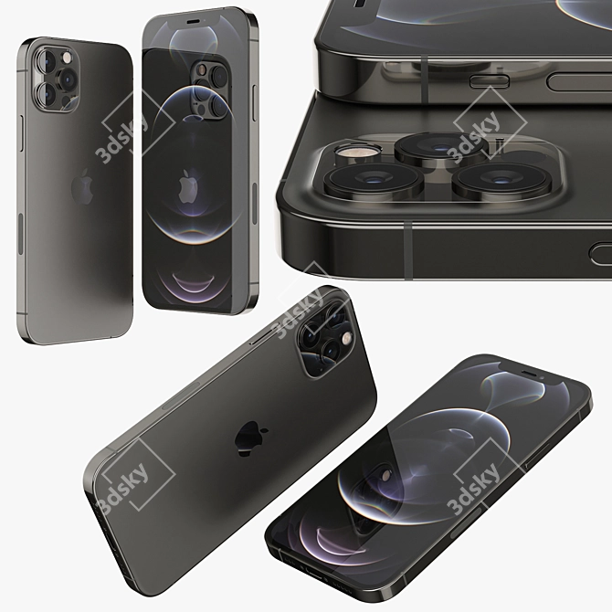 High-Performance iPhone 12 Pro 3D model image 3