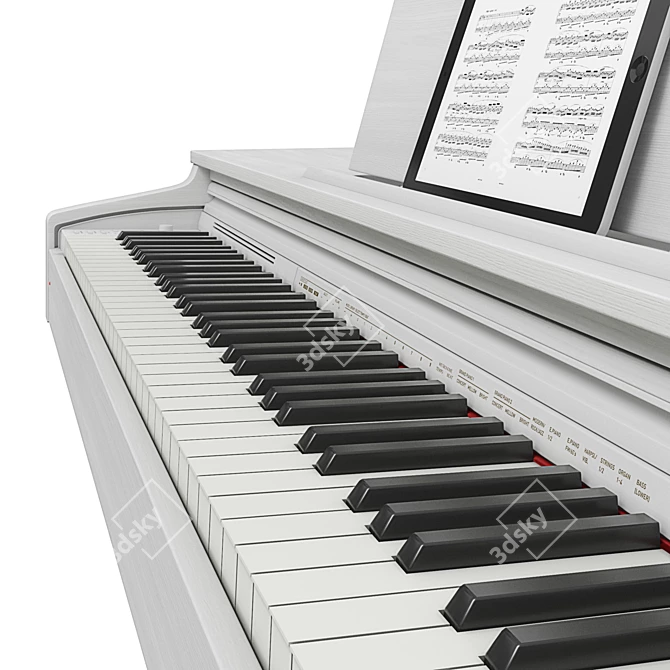 Casio AP-270 Celviano: Premium Digital Piano 3D model image 4
