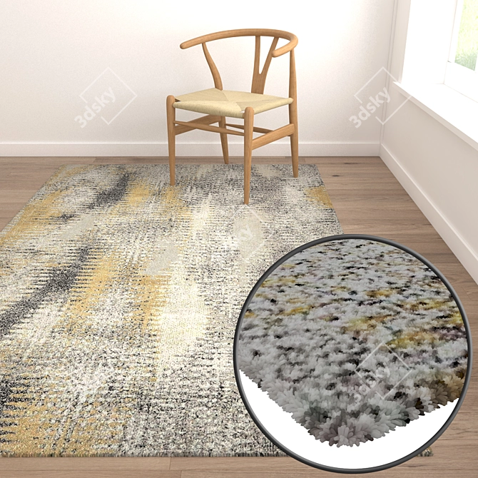Luxury Carpet Set: High-Quality Textures & Versatile Design 3D model image 5