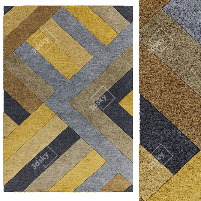 Elegant Interior Carpets 3D model image 1