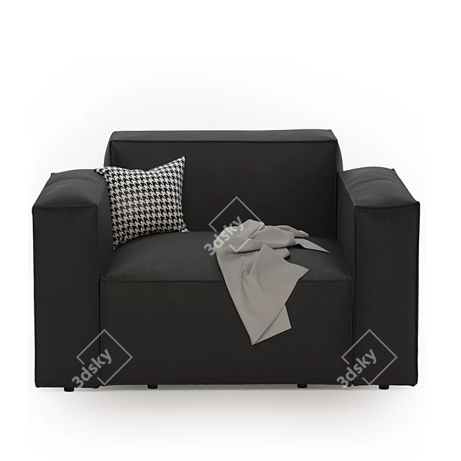 Stylish Comfort: 3D-Designed Armchair 3D model image 2