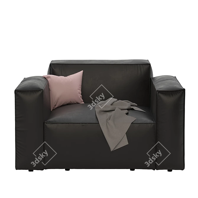 Stylish Comfort: 3D-Designed Armchair 3D model image 5