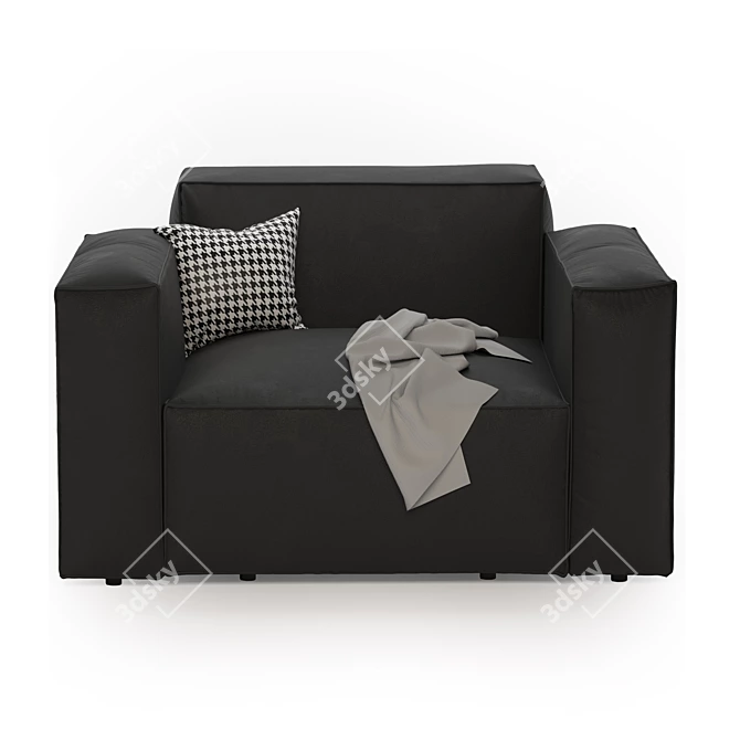 Stylish Comfort: 3D-Designed Armchair 3D model image 6