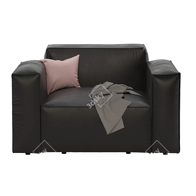 Stylish Comfort: 3D-Designed Armchair 3D model image 7