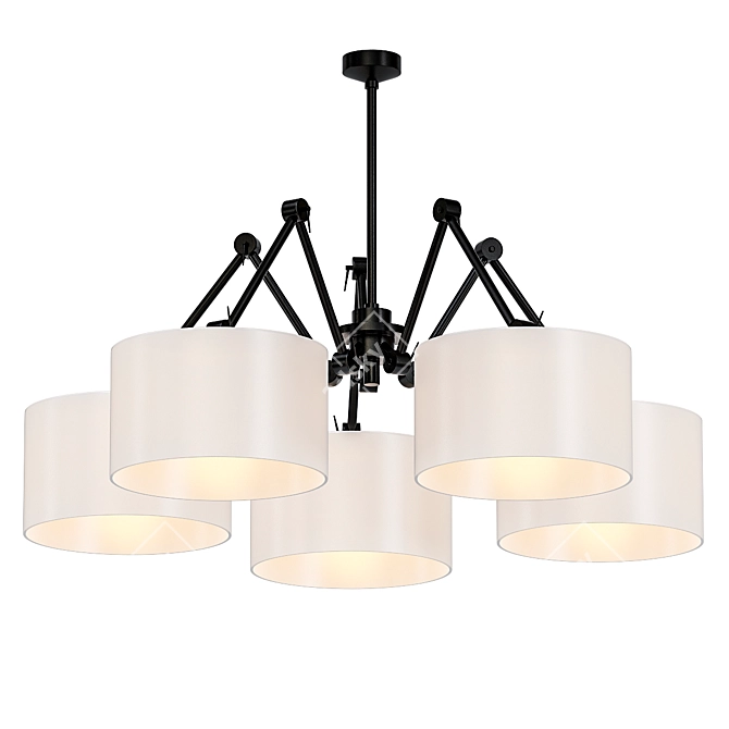 Amsterdam Chandelier: Elegant Illumination by Romi 3D model image 1