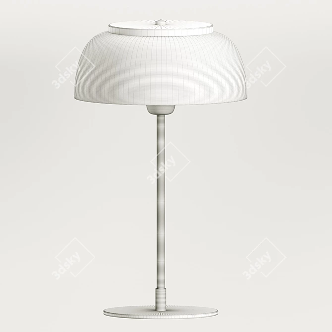 Iconic SETA Lamp: Black & Gold 3D model image 3