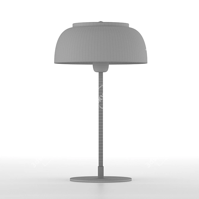 Iconic SETA Lamp: Black & Gold 3D model image 5