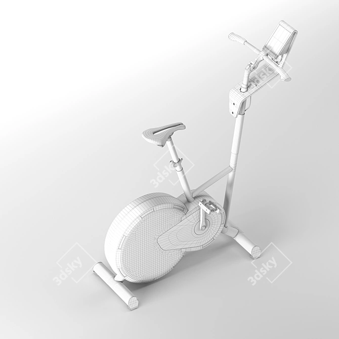 BORK D672 Exercise Bike: Compact and Efficient 3D model image 4