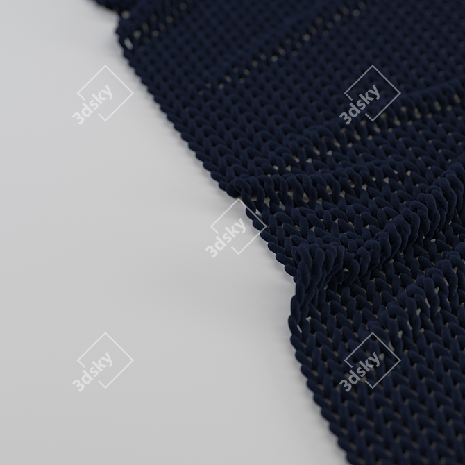 Cozy Knitted Carpets for a Warm Home 3D model image 2