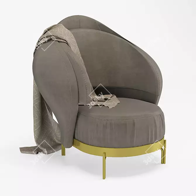 Modern Ergonomic Chair with Obj Format 3D model image 8