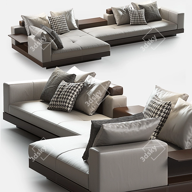 Luxury Minotti Connery Sofa: Unparalleled Comfort & Style 3D model image 1