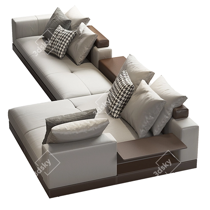 Luxury Minotti Connery Sofa: Unparalleled Comfort & Style 3D model image 3
