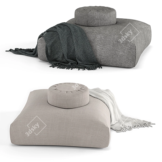 Sedona Pillow Duo: Maximum Comfort 3D model image 1