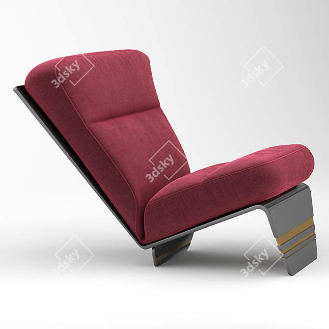 Modern Argos Armchair: Stylish, Sleek, and Comfortable 3D model image 2