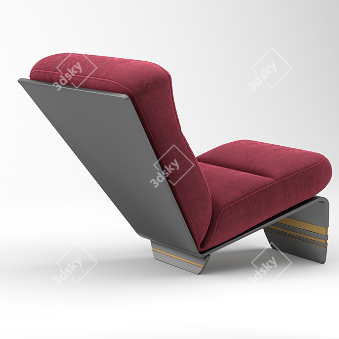 Modern Argos Armchair: Stylish, Sleek, and Comfortable 3D model image 3