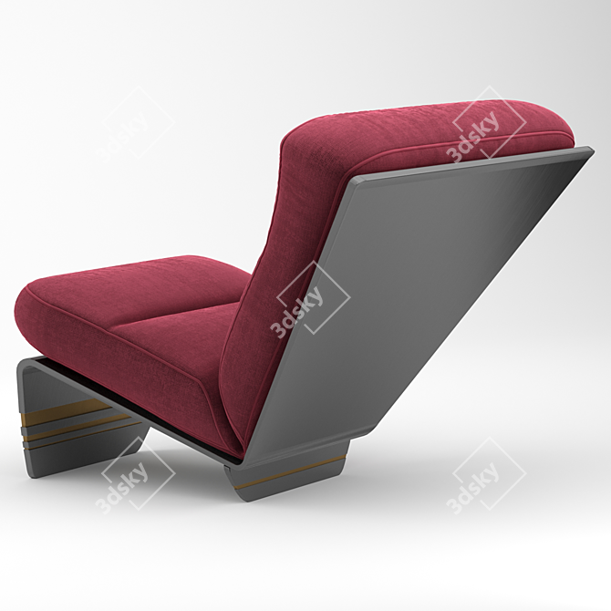 Modern Argos Armchair: Stylish, Sleek, and Comfortable 3D model image 4