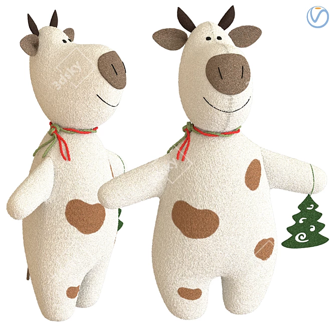 Year of the Bull Soft Toy 3D model image 1