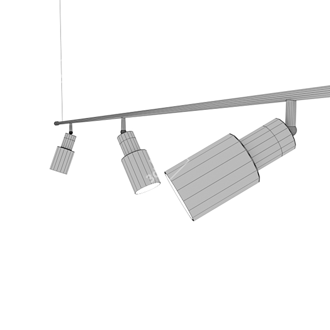 EGLO Style Suspended Ceiling Lamp - Modern Steel Pendant Light 3D model image 3