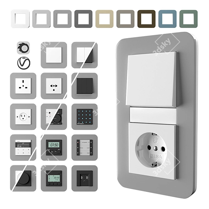 E3 Smart Switches and Outlets 3D model image 1