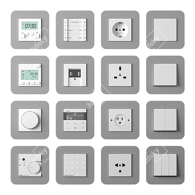 E3 Smart Switches and Outlets 3D model image 2