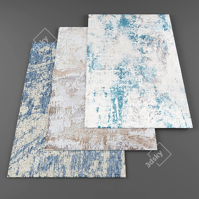 High-Resolution Carpets: 7-Piece Bundle 3D model image 1