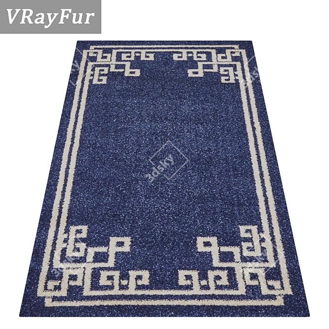 Versatile Carpet Set 1831 | High-Quality Textures 3D model image 2