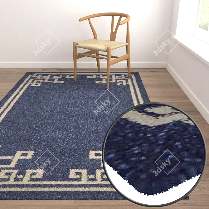 Versatile Carpet Set 1831 | High-Quality Textures 3D model image 5