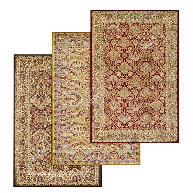 Luxury Carpet Set: Premium Textures 3D model image 1