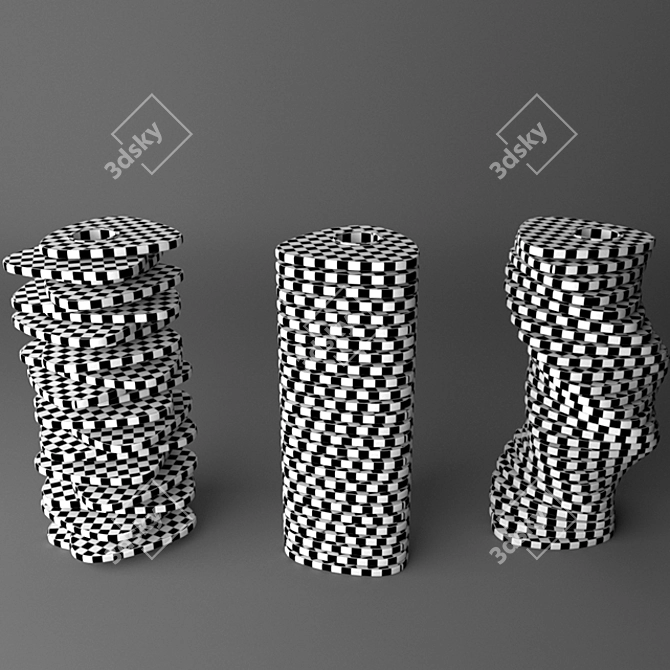 Elegant Forme Vase 3D model image 3