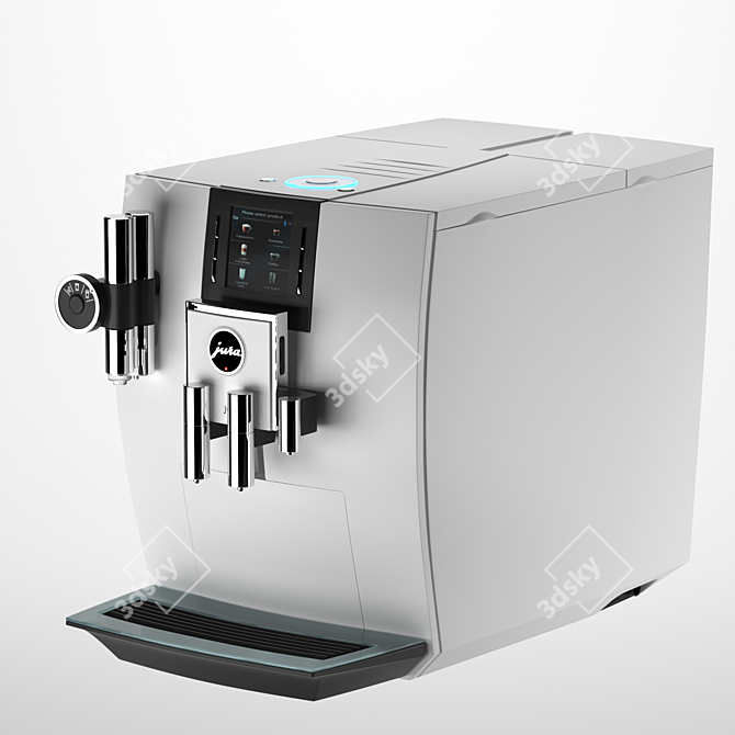 Jura J6 Piano Coffee Machine - White 3D model image 2