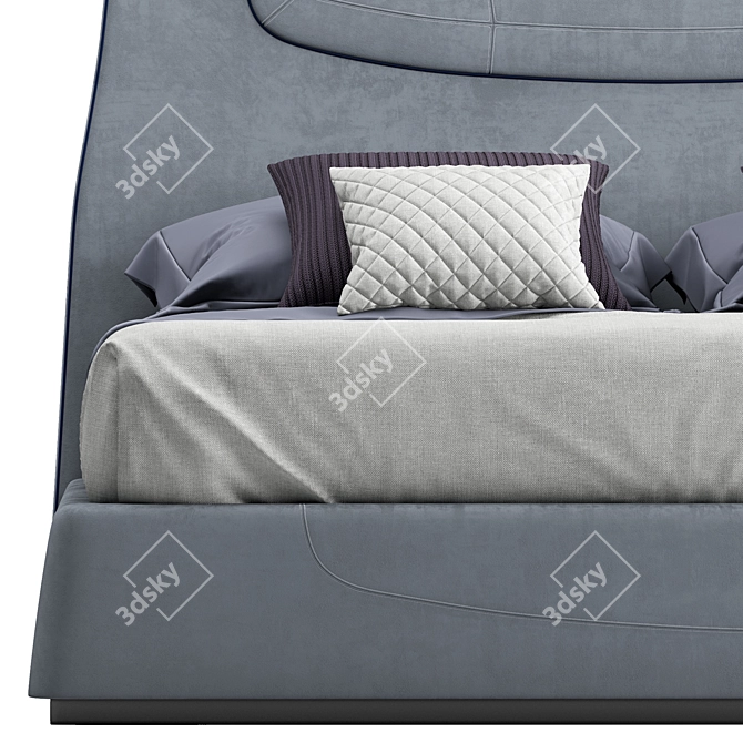 Luxury Madison Bed: Exquisite Design & Unbeatable Comfort 3D model image 3