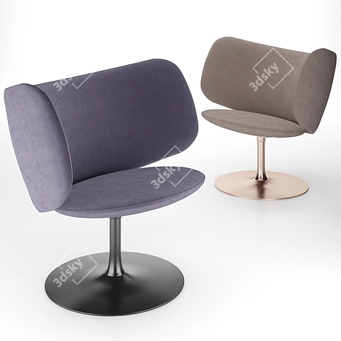 Elegant Stella Chair in Russian 3D model image 1