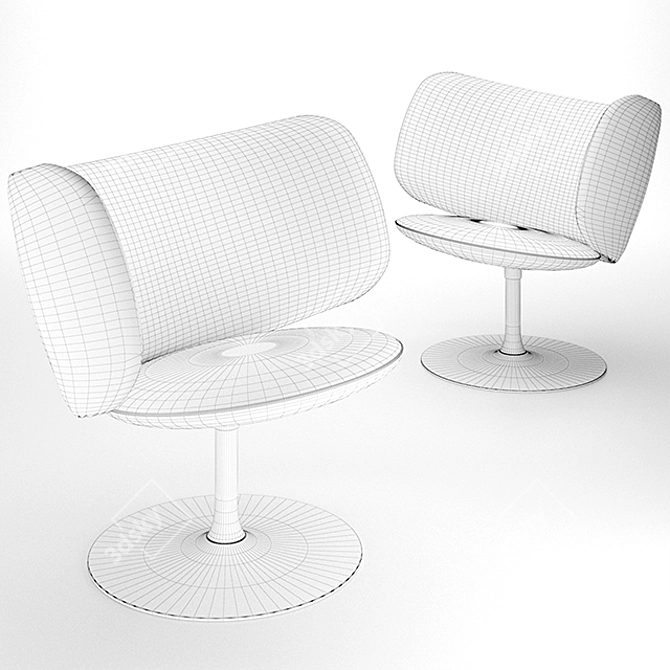Elegant Stella Chair in Russian 3D model image 2